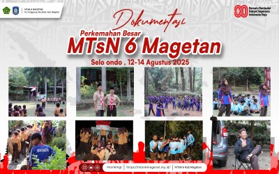 Perkemahan Besar MTsN 6 Magetan Meriahkan Peringatan Hari Pramuka 2025